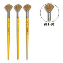 3 Pincel Tigre 818-03 Fan Leque Cerda Natural
