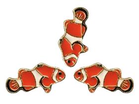 3 Pins Broche Botton Peixe Palhaço - 2cm 3 Pins Broche Botton Peixe Palhaço - 2cm