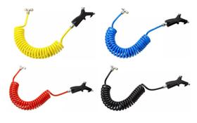 3 Pistola De Ar Botão Mangueira Cabine Caminhão Cores