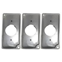 3 Placa Condulete 1 Polegada Alumínio 1 Tomada Redonda Sieg Furação Diagonal 3 Placa Condulete 1 Polegada Alumínio 1 Tomada Redonda Sieg Furação Diagonal
