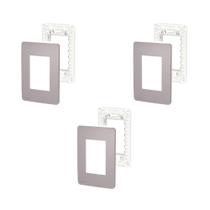 3 Placa/Espelho Axis Grey 4x2 S730103224 Orion Schneider