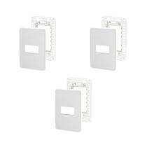 3 Placa/Espelho Gamma Silver 4x2 S730101274 Orion Schneider