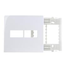 3 Placas Brancas 3 Postos Com Suporte 4x4 Margirius