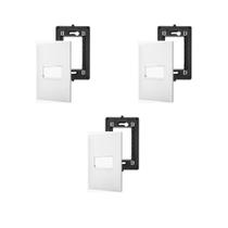 3 Placas Espelho 4x2 1Mód Branca Legrand PialPlus+ 618501BC 3 Placas Espelho 4x2 1Mód Branca Legrand PialPlus+ 618501BC