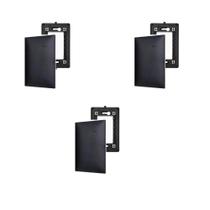 3 Placas Espelho 4x2 Cega Preta Legrand Pialplus+ 618500PT