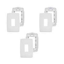 3 Placas Espelhos 4x2 1 Mód. Branca Legrand Pial Plus 618501 3 Placas Espelhos 4x2 1 Mód. Branca Legrand Pial Plus 618501