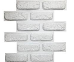 3 Placas Revestimento 3D De Parede Tijolinho Encaixe