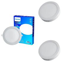 3 Plafon Led 6w Embutir Philips 3000k IP20 Redondo 400lm 3 Plafon Led 6w Embutir Philips 3000k IP20 Redondo 400lm