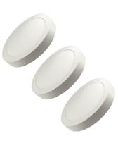 3 Plafon Superled Sobrepor 24w Biv 6500k Redondo Ourolux