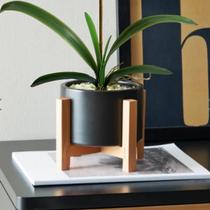 3 Plantas Artificiais Folhas de Orquídeas Realisras 50cm Produto Ideal Para Arranjos com Flores DE3224