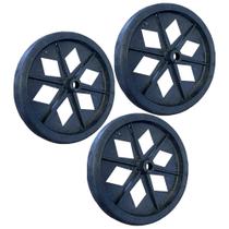 3 Pneu Roda Maciça Para Carrinho De Feira Mercado Não Fura 3 Pneu Roda Maciça Para Carrinho De Feira Mercado Não Fura