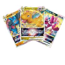 3 pokemon ultra raros japonês VMAX/VSTAR ou EX brilhantes