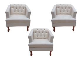 3 Poltronas P/ Psicanalise,salão,clinica,recepção,escritório