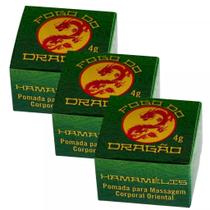 3 Pomada Fogo do Dragão Hamamélis Efeito Apertado e Acalentado