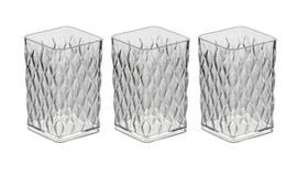 3 Porta Pasta Objetos Pincéis Maquiagem Organizador Acrílico 3 Porta Pasta Objetos Pincéis Maquiagem Organizador Acrílico