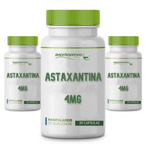 3 Potes Astaxantina 4Mg 60 Cápsulas cada - Pharmapenha