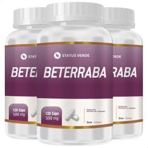 3 Potes Beterraba Pura Kit 360 Cápsulas