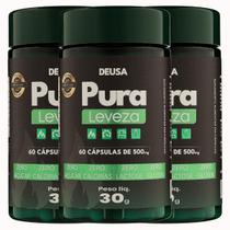 3 Potes Café Verde Ácido Clorogênico, Chá Verde, Taurina, Tripofano, Gengibre, Pura Leveza, Deusa Suplementos
