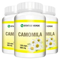 3 Potes Camomila Pura Kit 360 Cáps 500mg