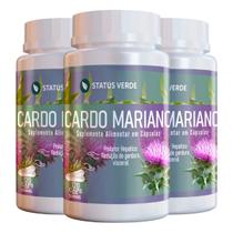 3 Potes Cardo Mariano Puro Kit 240 Cáps 500mg