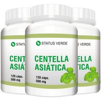 3 Potes Centella Asiática Pura Kit com 360 Cáps 3 Potes Centella Asiática Pura Kit com 360 Cáps