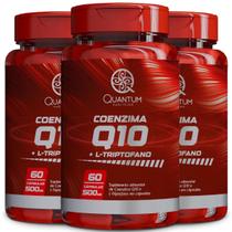 3 Potes Coenzima Q10 + L-Triptofano Kit 180 Cáps - Quantum