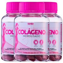 3 Potes Colágeno Hidrolisado Com Vitaminas E Minerais Suplementos Natural 60 Cápsulas 3 Potes Colágeno Hidrolisado Com Vitaminas E Minerais Suplementos Natural 60 Cápsulas