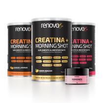 3 Potes Creatina + Morning Shot - Renova Be