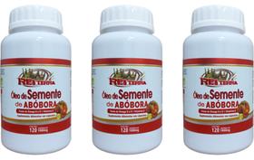 3 Potes de Óleo Semente Abóbora Com Vitamina E - Fonte Omega 6 E 9 120 Cápsulas 1000mg 3 Potes de Óleo Semente Abóbora Com Vitamina E - Fonte Omega 6 E 9 120 Cápsulas 1000mg