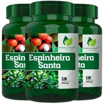3 potes Espinheira Santa 100% Natural Kit 360 Cápsulas - Fonte Verde 3 potes Espinheira Santa 100% Natural Kit 360 Cápsulas - Fonte Verde