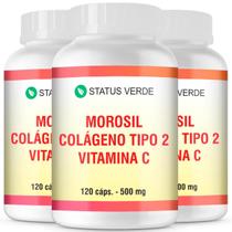 3 Potes Extrato Laranja Moro com Colágeno e Vitamina C Kit 360 Cáps