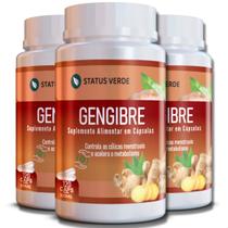 3 Potes Gengibre Kit 360 Cáps - Status Verde