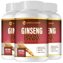 3 Potes Ginseng Puro Panax Verdadeiro Kit 360 Cáps de 500mg 3 Potes Ginseng Puro Panax Verdadeiro Kit 360 Cáps de 500mg