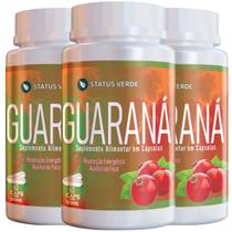 3 Potes Guaraná Kit 180 Cáps - Status Verde