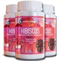3 Potes Hibisco Puro 500mg Kit 360 Cáps 3 Potes Hibisco Puro 500mg Kit 360 Cáps