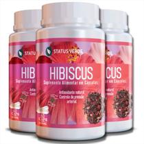 3 Potes Hibisco Puro Kit 180 Cáps de 500mg Original 3 Potes Hibisco Puro Kit 180 Cáps de 500mg Original