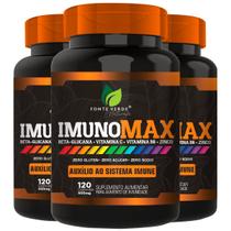 3 Potes ImunoMAX Natural Kit 360 Cáps - Fonte Verde