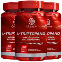 3 Potes L-Triptofano Kit 180 Cáps - Quantum 3 Potes L-Triptofano Kit 180 Cáps - Quantum