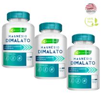 3 Potes Magnesio Dimalato Puro Premium 500mg 360Cáps Ecomev 3 Potes Magnesio Dimalato Puro Premium 500mg 360Cáps Ecomev