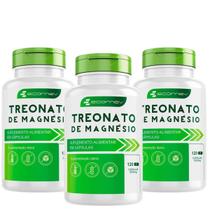 3 Potes Magnesio treonato 500mg Puro 360 caps Ecomev