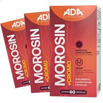 3 Potes Morosin Cromo Suplemento Alimentar 180 Cápsulas Extrato Laranja Moro Antocianinas Natural 3 Potes Morosin Cromo Suplemento Alimentar 180 Cápsulas Extrato Laranja Moro Antocianinas Natural