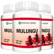 3 Potes Mulungu Natural 500mg Kit 360 Cáps 3 Potes Mulungu Natural 500mg Kit 360 Cáps