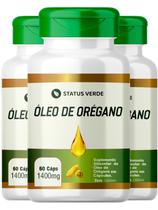 3 Potes Óleo De Orégano Natural Kit 180 Caps