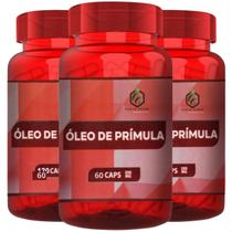 3 Potes Óleo de Primula Kit 180 Cápsulas - Fonte Verde