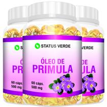 3 Potes Óleo de Primula Natural Kit 180 Cáps 500mg