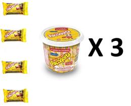 3 Potes Paçoquita Rolha c/ 50 unidades 750gr cada Santa Helena