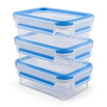 3 Potes Plásticos Clipclose 550ml Emsa 3 Potes Plásticos Clipclose 550ml Emsa