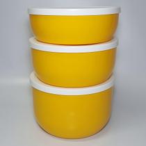 3 Potes PMG - White Trio - Fábrica de Utilidades - Amarelo Tampa Branca - Fabrica de utilidades 3 Potes PMG - White Trio - Fábrica de Utilidades - Amarelo Tampa Branca - Fabrica de utilidades