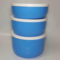 3 Potes PMG - White Trio - Fábrica de Utilidades - Azul Tampa Branca 3 Potes PMG - White Trio - Fábrica de Utilidades - Azul Tampa Branca