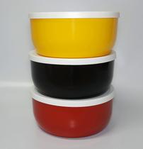 3 Potes PMG - White Trio - Fábrica de Utilidades - Color Tampa Branca 3 Potes PMG - White Trio - Fábrica de Utilidades - Color Tampa Branca